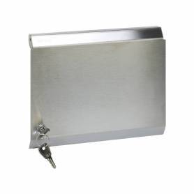 Tapa metálica para marco de pared metálico de superficie o empotrar para 3 elementos dobles acero inox Simon 500 Cima