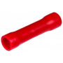 Terminal de empalme para cable de 0.5 a 1.5mm² con longitud 26mm Rojo