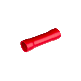 Terminal de empalme para cable de 6 a 10mm² con longitud 43mm Rojo