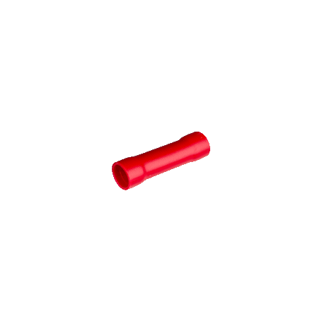 Terminal de empalme para cable de 6 a 10mm² con longitud 43mm Rojo