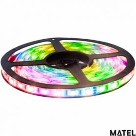 Kit Tiras de Led 3 Metros Adhesiva y Recortable  RGB marca Matel