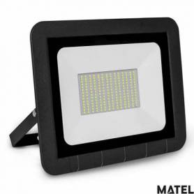 Proyector Led Aluminio Negro 100W Luz Fria marca Matel