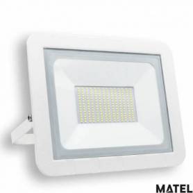 Proyector Led Aluminio Blanco 100W Luz Fria marca Matel