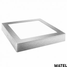 Downlight Led Aluminio Cuadrado Superficie Luz Calida marca Matel