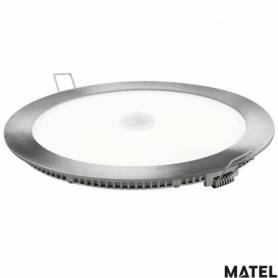 Downlight Led Aluminio Redondo  120º Plano Sensor Luz Neutra marca Matel